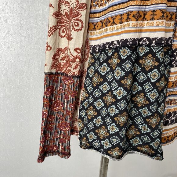 Sundance sz L Patchwork Turtleneck-ish Top - Picture 4 of 11